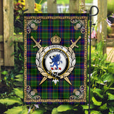 Forsyth Modern Tartan Crest Garden Flag - Celtic Thistle Style
